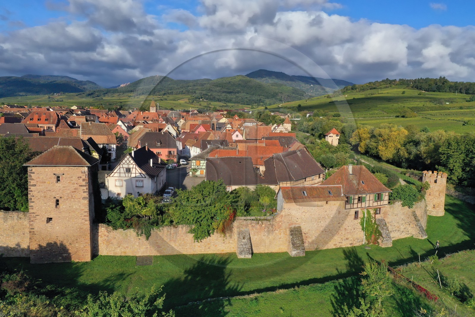 France, Haut-Rhin (68), Route des vins d'Alsace, Bergheim, ancienne cite m