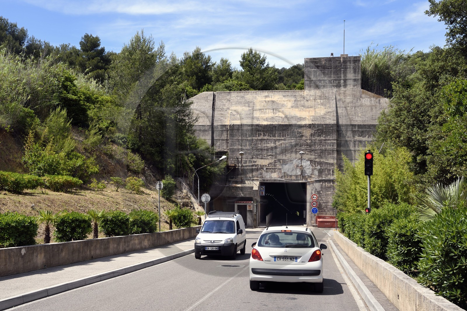 France, Var (83), région de Toulon, Saint-Mandrier-sur-Mer, Pole Ecoles Méditerranée (PEM) de la Marine, tunnel de liaison construit par les allemands pendant la seconde guerre mondiale