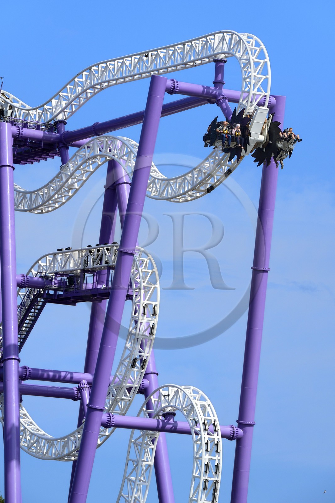 Suède, Stockholm, Djurgarden, le parc d'attractions Gröna Lund aux accents de fête foraine