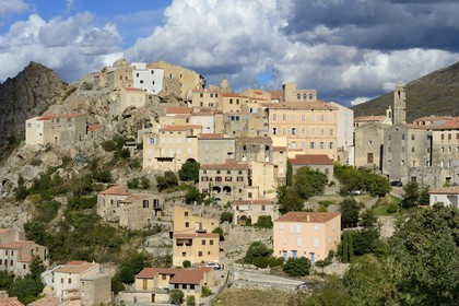 France, Haute Corse, Balagne, perched village of Speloncato