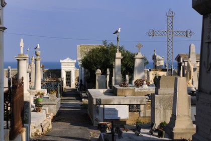 France, Hérault (34), Sète, le cimetière marin Paul Valery