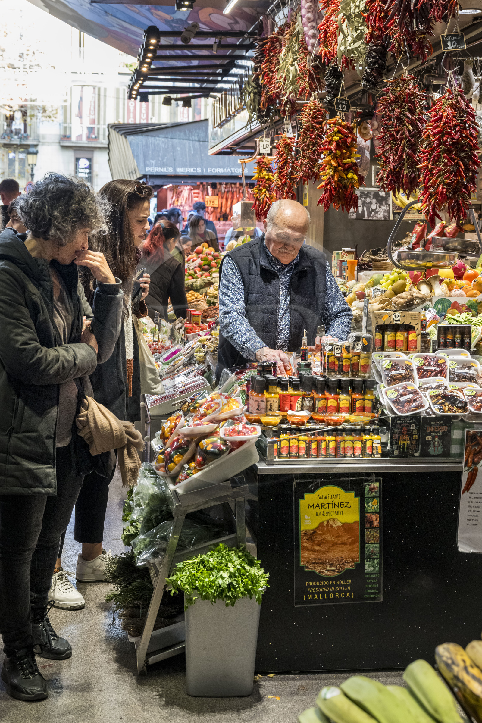Espagne, Catalogne, Barcelone, Las Ramblas, le marché de la Boqueria