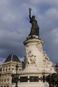 France, Paris (75), la place de la République