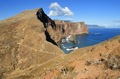 Portugal, Madeira Island, hike in the Ponta de Sao Lourenço nature reserve in the far east of the island