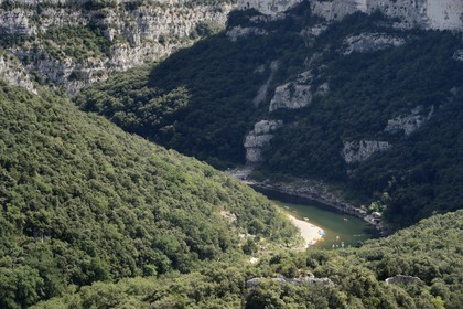 France, Ardèche (07), gorges de l'Ardèche, longue de 30 km, de Vallon Pont d'Arc à Saint Martin d'Ardèche