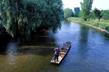 France, Bas Rhin, Ehnwihr, batelier du Ried, P.Understock transporting a biker in Ebermünster