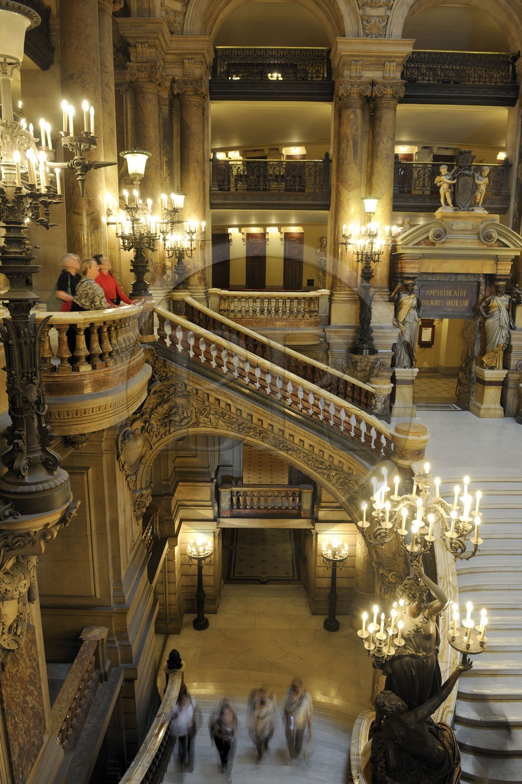 France, Paris (75), l'Opéra Garnier, le Grand Escalier