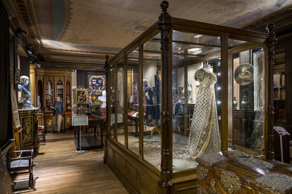 France, Yonne, Auxerre, the Eckmühl room located in the former palace of the Counts of Auxerre, it is dedicated to the memory of Marshal of the Empire Davout, his bust in the center
