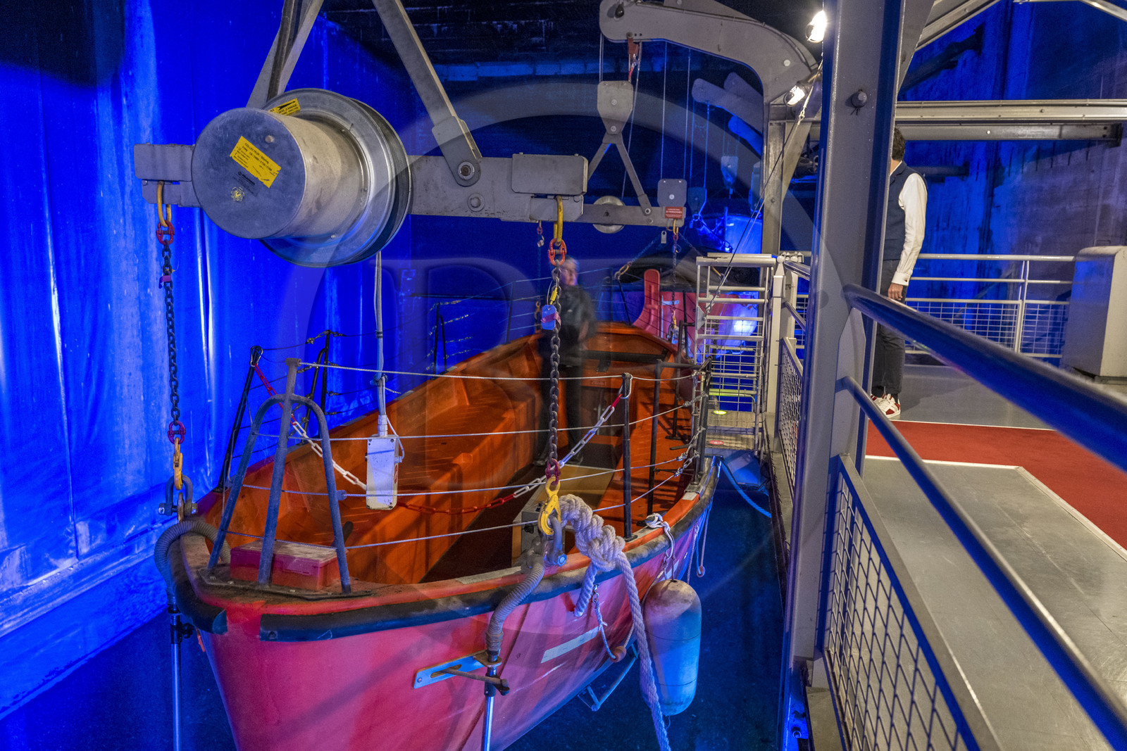 France, Loire Atlantique, Saint Nazaire, Escal'Atlantic in the former German submarine base brings the world of transatlantics back to life