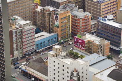South Africa, Gauteng Province, Johannesburg, CBD (Central Business District), downtown view from the Carlton Center tower