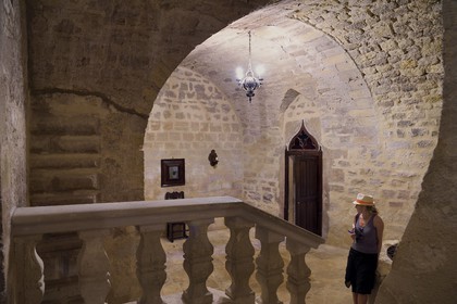 France, Vaucluse, Parc Naturel Regional du Luberon (Natural Regional Park of Luberon), Ansouis, labelled Les Plus Beaux Villages de France (The Most Beautiful Villages of France), Ansouis castle