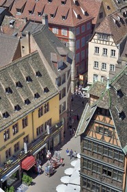 France, Bas Rhin, Strasbourg, old town listed as World Heritage by UNESCO, the Maison Kammerzell at the foot of the Notre Dame Cathedral