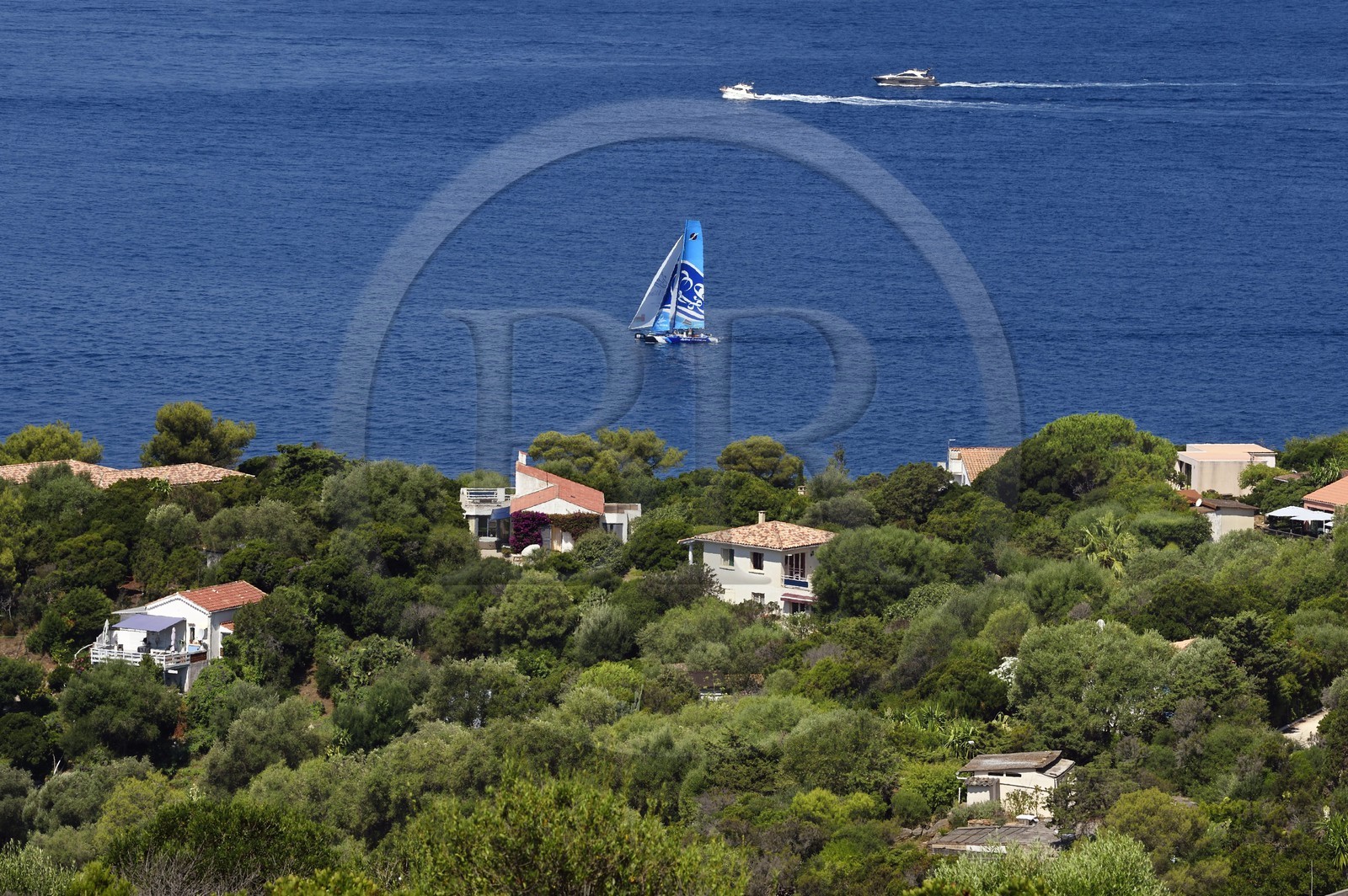 France, Var (83), Iles d'Hyères, Parc national de Port Cros, Ile du Levant, domaine naturiste d'Héliopolis