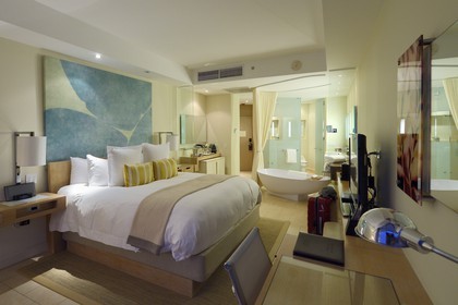 Panama, Panama City, Punta Colon, Trump Ocean Club International Hotel and Tower, a Standard room at the hotel