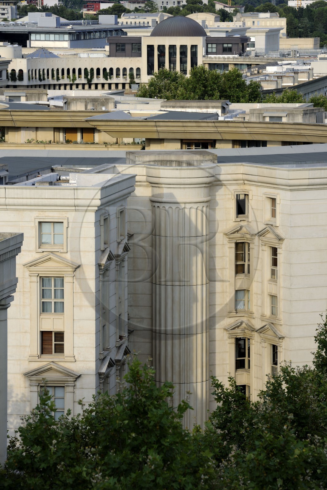 France, Hérault (34), Montpellier, quartier Antigone de l'architecte Ricardo Bofill