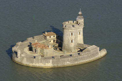 France, Charente-Maritime (17), bassin de Marennes-Oléron, Bourcefranc-le-Chapus, Fort Louvois ou Fort du Chapus (vue aérienne)