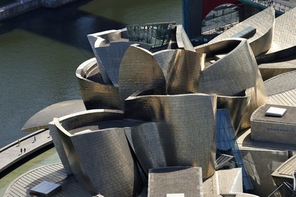 Espagne, Pays basque espagnol, Biscaye, Bilbao, le musée Guggenheim de l'architecte Frank Gehry