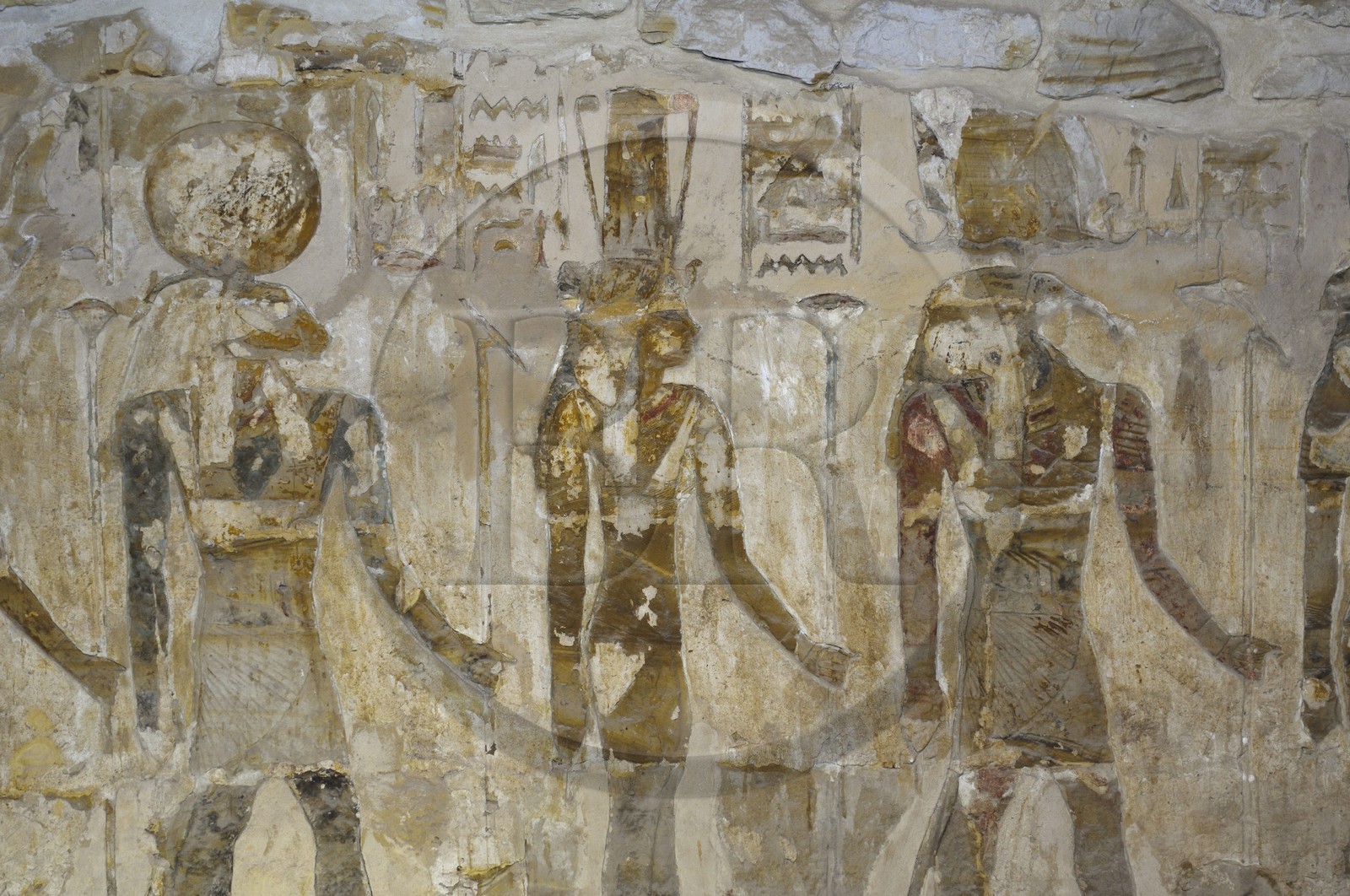 Egypte, Basse-Egypte, désert libyque, oasis de Bahariya (Bahareyya), fresques des chapelles de Ain el-Muftellah