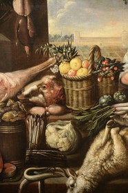 Spain, Andalusia, Seville, Museum of Fine Arts, Still life (around 1666) of Pedro de Camprobin