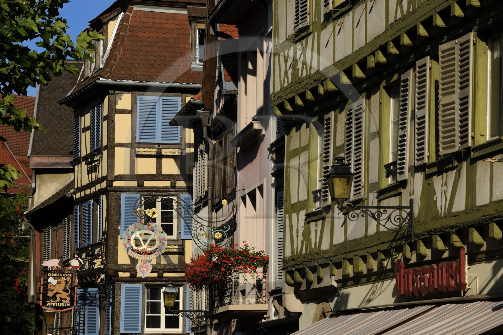 France, Haut-Rhin (68), Colmar, enseigne place des Dominicains
