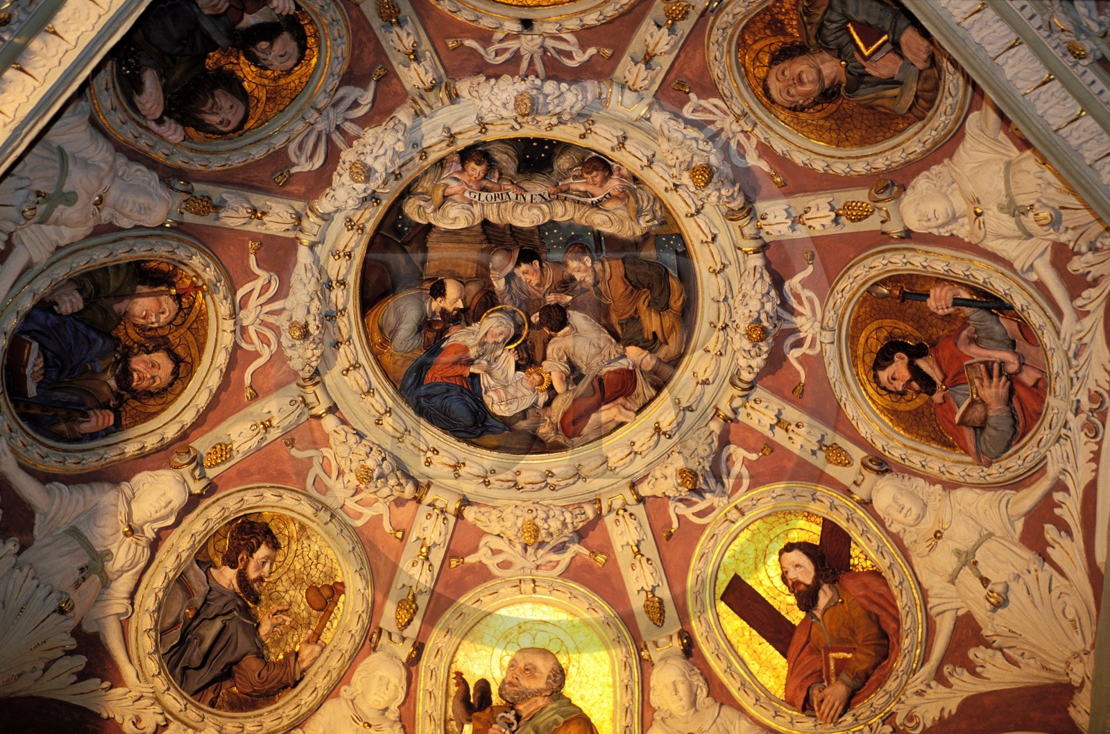 France, Savoie (73), Avrieux, l' église baroque (17ème siècle) Saint-Thomas-Becket (de Canterbury)