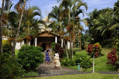 France, Reunion island (French overseas department), catholic church of Bois-Blanc south of Piton Sainte Rose