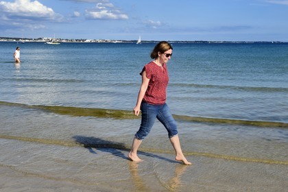 France,  Finistère (29), Fouesnant, plage de Cap Coz