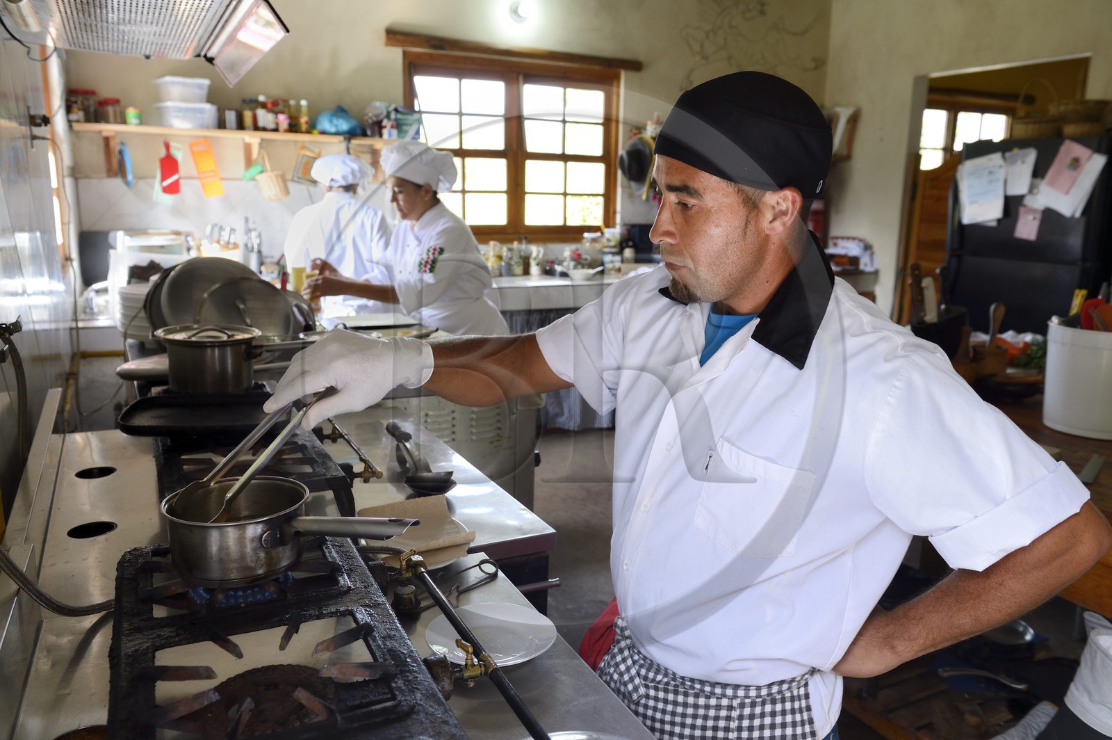 Panama, province de Chiriqui, petite ville de Volcan, restaurant Cerro Brujo Gourmet, la chef Patricia Miranda Allen