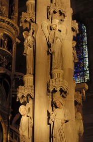 France, Bas Rhin (67), Strasbourg, la cathédrale Notre-Dame, le pilier des Anges