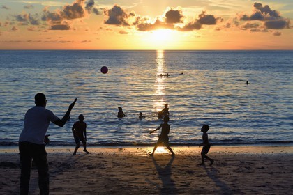 France, Mayotte island (French overseas department), Grande-Terre, Sada, Tahiti beach (Mtsagnougni) in the Bay of Boueni