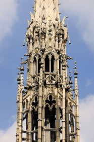 France, Paris (75), ile de la Cité, la flèche de la Sainte Chapelle