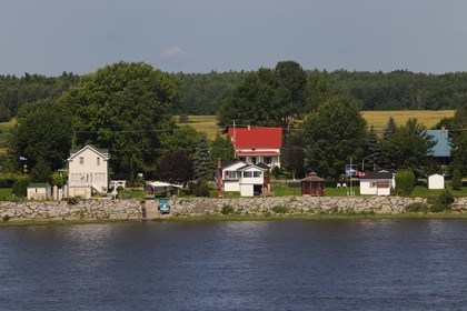 Canada, province de Québec, le fleuve Saint-Laurent sur la Côte Grande vers Lavaltrie