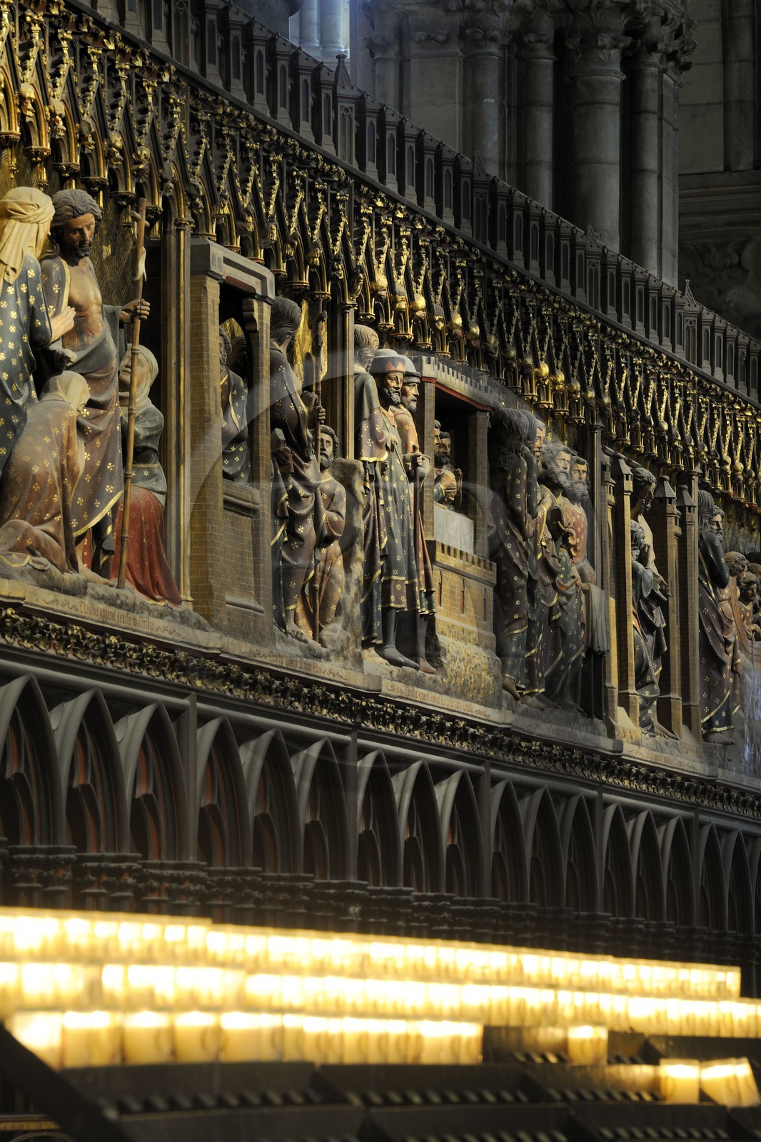 France, Paris (75), île de la Cité, la cathédrale Notre-Dame, la clôture du chœur