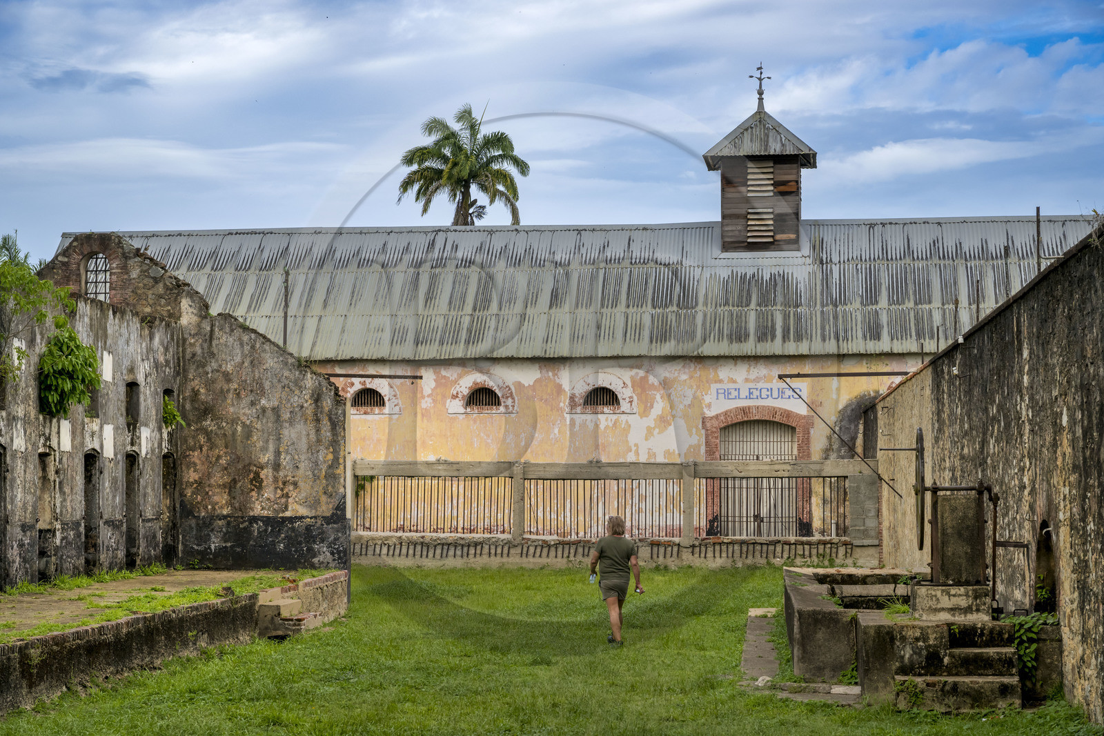 France, Guyane, Saint-Laurent-du-Maroni, bagne ou Camp de la Transportation, les quartiers disciplinaires, quartier des libérés