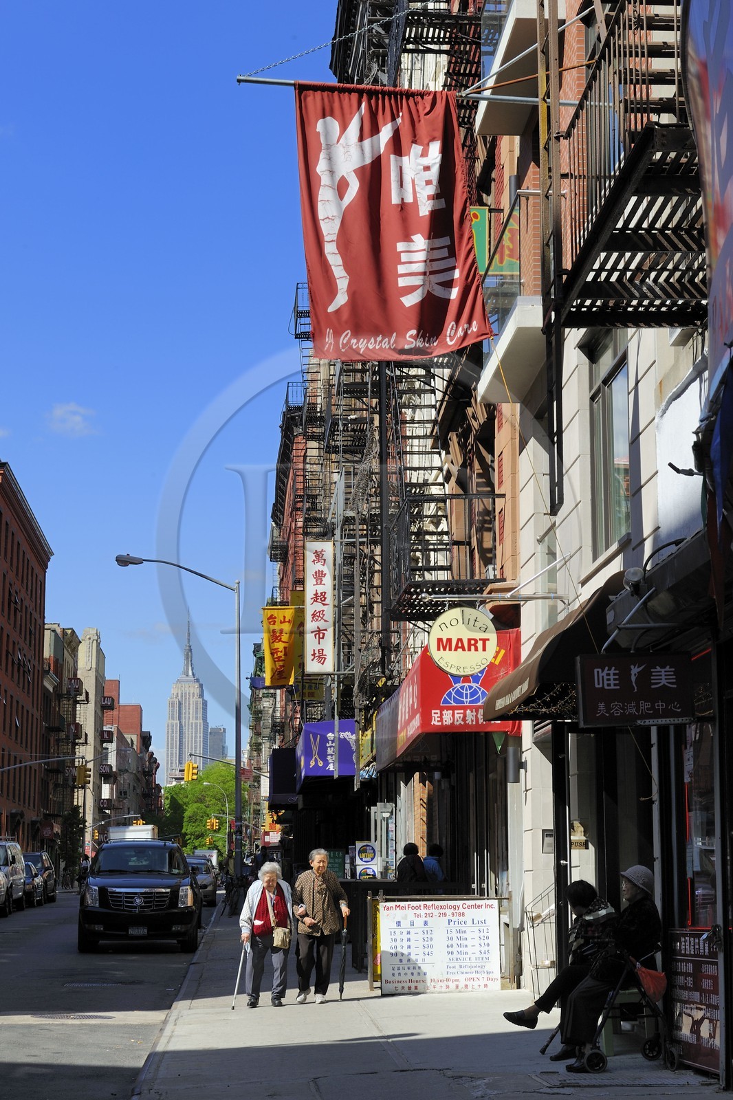 Etats-Unis, New York, Manhattan, Chinatown, commerces de Mott Street