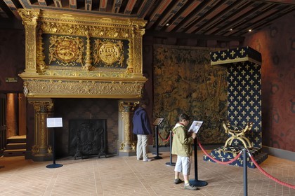 France, Loir-et-Cher (41), vallée de la Loire classée au Patrimoine Mondial de l'UNESCO, château de Blois, salle des capitaines des gardes