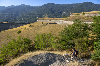 France, Hautes Alpes (05), Mont-Dauphin, citadelle édifiée par Vauban, classée Patrimoine Mondial de l'UNESCO