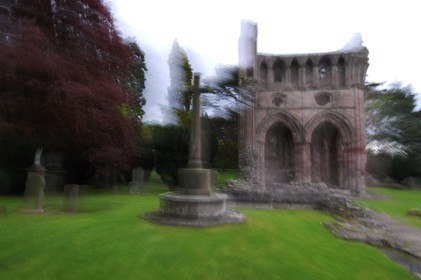 Royaume-Uni, Ecosse, région des Borders, abbaye de Dryburgh où est enterré Sir Walter Scott