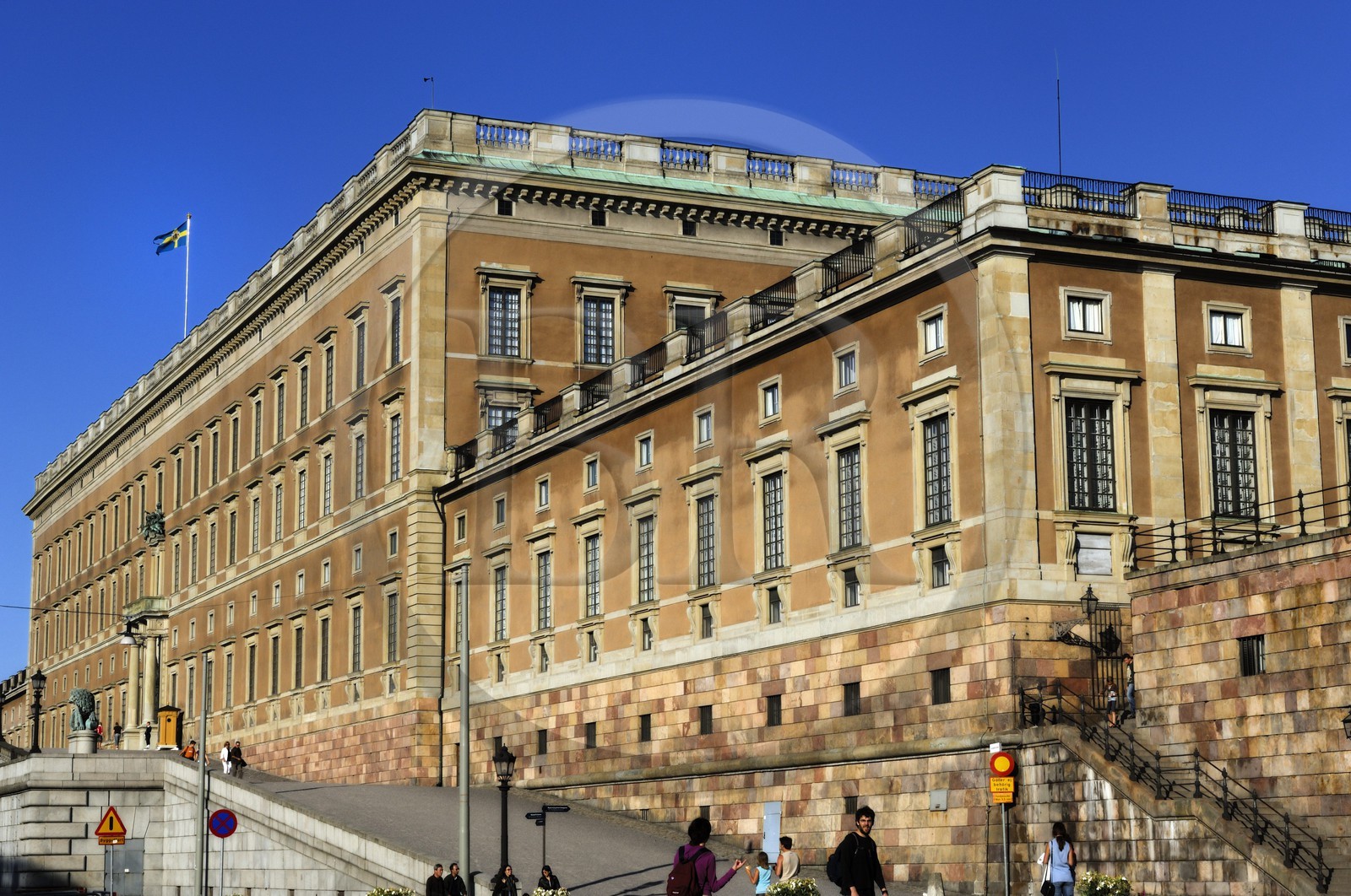 Suède, Stockholm, île de Gamla Stan (vieille ville), le Palais Royal