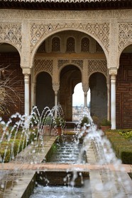 Spain, Andalusia, Granada, Alhambra, listed as World Heritage by UNESCO, the Generalife, Patio of the Irrigation Ditch (Patio de la Acequia)