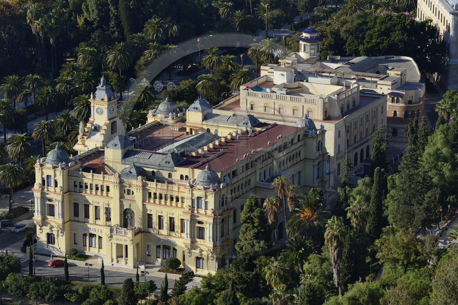 Espagne, Andalousie, Malaga, l'hôtel de ville