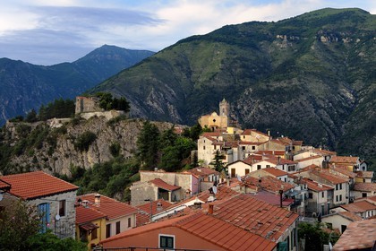 France, Alpes-Maritimes, Roya Bevera Valley, Piene Haute village