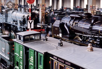 France, Haut-Rhin (68), Mulhouse, le musée français du chemin de fer
