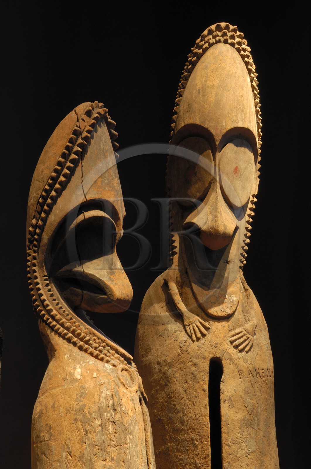France, Paris (75), le musée des Arts Premiers, musée du quai Branly, tambour à fente