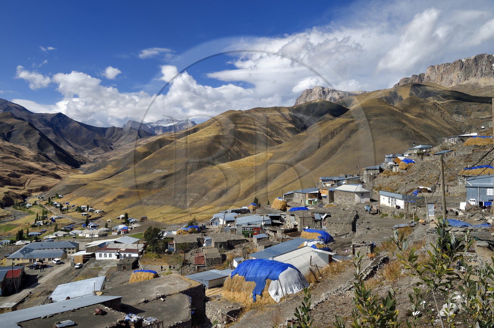 Azerbaïdjan, région de Quba (Guba), chaine de montagne du Grand Caucase, village de Khinalug (Xinaliq)