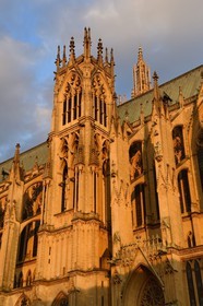 France, Moselle (57), Metz, la cathédrale Saint-Etienne en pierre de Jaumont