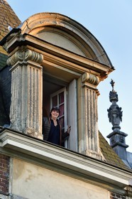 France, Seine-Maritime (76), Pays de Caux, Tourville-sur-Arques, château de Miromesnil, lieu de naissance de l'écrivain Guy de Maupassant, la propriétaire Nathalie Romatet