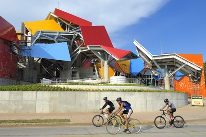 Panama, Panama City, the Biodiversity Museum named Panama Bridge of Life by architect Frank Gehry