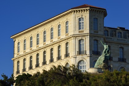 France, Bouches-du-Rhône (13), Marseille, quartier du Pharo, entrée du Vieux Port, palais du Pharo