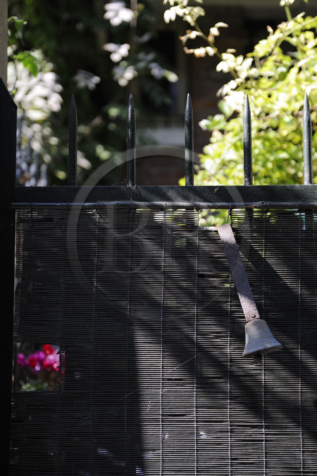 France, Paris (75), 20ème arr, La campagne à Paris du quartier Mouzaïa maisons avec jardins au coeur de la ville, villa d'Alsace